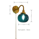 GobekUsa Glass Decor Wall Sconce Lamp Lighting for Bedroom Living Room