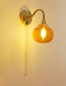 GobekUsa Glass Decor Wall Sconce Lamp Lighting for Bedroom Living Room