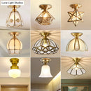 GobekUsa Brass Scallop Semi Flush Mount Ceiling Light