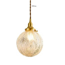 GobekUsa Glass LED Pendant Lamp: Modern Copper Nordic Indoor Lighting for Home, Coffee, Bedroom & Living Room