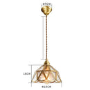 GobekUsa Glass LED Pendant Lamp: Modern Copper Nordic Indoor Lighting for Home, Coffee, Bedroom & Living Room