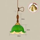 GobekUsa Glass LED Pendant Lamp: Modern Copper Nordic Indoor Lighting for Home, Coffee, Bedroom & Living Room