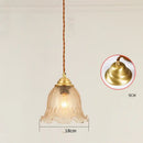 GobekUsa Glass LED Pendant Lamp: Modern Copper Nordic Indoor Lighting for Home, Coffee, Bedroom & Living Room