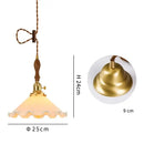 GobekUsa Glass LED Pendant Lamp: Modern Copper Nordic Indoor Lighting for Home, Coffee, Bedroom & Living Room