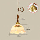 GobekUsa Glass LED Pendant Lamp: Modern Copper Nordic Indoor Lighting for Home, Coffee, Bedroom & Living Room