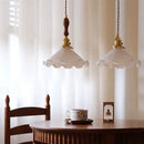 GobekUsa Glass LED Pendant Lamp: Modern Copper Nordic Indoor Lighting for Home, Coffee, Bedroom & Living Room