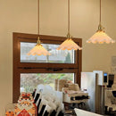 GobekUsa Glass LED Pendant Lamp: Modern Copper Nordic Indoor Lighting for Home, Coffee, Bedroom & Living Room