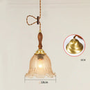 GobekUsa Glass LED Pendant Lamp: Modern Copper Nordic Indoor Lighting for Home, Coffee, Bedroom & Living Room