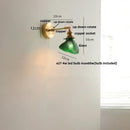 GobekUsa Brass Swing Arm LED Wall Light Fixture with Rotatable Arms & Pull Chain Switch