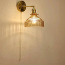 GobekUsa Glass Shade LED Wall Lamp Switched Nordic Light for Luxury Living Room