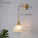 GobekUsa Glass Shade LED Wall Lamp Switched Nordic Light for Luxury Living Room