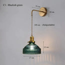 GobekUsa Glass Shade LED Wall Lamp Switched Nordic Light for Luxury Living Room
