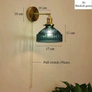 GobekUsa Glass Shade LED Wall Lamp Switched Nordic Light for Luxury Living Room