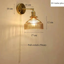 GobekUsa Glass Shade LED Wall Lamp Switched Nordic Light for Luxury Living Room