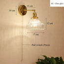GobekUsa Glass Shade LED Wall Lamp Switched Nordic Light for Luxury Living Room