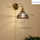 GobekUsa Glass Shade LED Wall Lamp Switched Nordic Light for Luxury Living Room