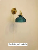 GobekUsa Glass Shade LED Wall Lamp Switched Nordic Light for Luxury Living Room