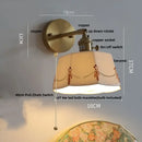 GobekUsa Ceramic Knob Switch Wall Light by IWHD - Modern LED Sconce for Bedroom, Hallway & Bathroom