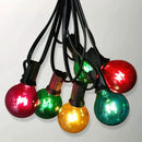 GobekUsa G40 Edison Glass Incandescent String Lights - 25FT Waterproof Outdoor Patio Fairy Lights