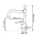 GobekUsa Brushed Nickel Kitchen Faucet with Swivel Spout and Dual Handles