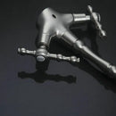 GobekUsa Brushed Nickel Kitchen Faucet with Swivel Spout and Dual Handles