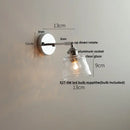 GobekUsa Iron Rotate LED Wall Light Modern Pull Chain Switch Clear Glass Wandlamp