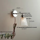 GobekUsa Iron Rotate LED Wall Light Modern Pull Chain Switch Clear Glass Wandlamp