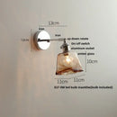 GobekUsa Iron Rotate LED Wall Light Modern Pull Chain Switch Clear Glass Wandlamp