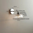 GobekUsa Iron Rotate LED Wall Light Modern Pull Chain Switch Clear Glass Wandlamp