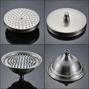 GobekUsa Brushed Nickel Dual Handle Rainfall Shower Mixer Faucet with Handshower