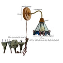GobekUsa Butterfly Glass LED Wall Light with Copper Arm for Home Decor.