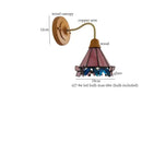 GobekUsa Butterfly Glass LED Wall Light with Copper Arm for Home Decor.