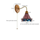 GobekUsa Butterfly Glass LED Wall Light with Copper Arm for Home Decor.