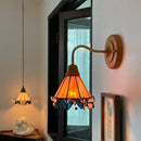 GobekUsa Butterfly Glass LED Wall Light with Copper Arm for Home Decor.