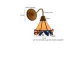 GobekUsa Butterfly Glass LED Wall Light with Copper Arm for Home Decor.