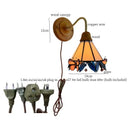 GobekUsa Butterfly Glass LED Wall Light with Copper Arm for Home Decor.