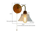 GobekUsa Butterfly Glass LED Wall Light with Copper Arm for Home Decor.