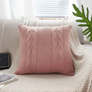 Vintage cable knit double cushion cover bedroom throw pillows by Decorbites