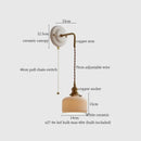 GobekUsa Adjustable LED Wall Sconce Lamp Stripe Ceramic Copper Mirror Bedside