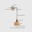 GobekUsa Adjustable LED Wall Sconce Lamp Stripe Ceramic Copper Mirror Bedside