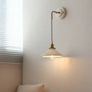 GobekUsa Adjustable LED Wall Sconce Lamp Stripe Ceramic Copper Mirror Bedside