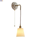GobekUsa Adjustable LED Wall Sconce Lamp Stripe Ceramic Copper Mirror Bedside