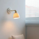 GobekUsa Ceramic Wall Sconce Light Copper Arm Nordic Minimalism Bedroom Bathroom Mirror
