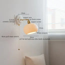 GobekUsa Ceramic Wall Sconce Light Copper Arm Nordic Minimalism Bedroom Bathroom Mirror