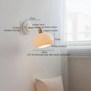 GobekUsa Ceramic Wall Sconce Light Copper Arm Nordic Minimalism Bedroom Bathroom Mirror