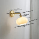 GobekUsa Ceramic Copper LED Wall Light with Pull Chain Switch for Modern Nordic Home Decor