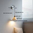 GobekUsa Ceramic LED Wall Sconce Pull Chain Switch Mirror Light Fixture