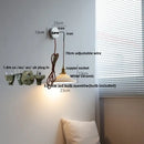 GobekUsa Ceramic LED Wall Sconce Pull Chain Switch Mirror Light Fixture