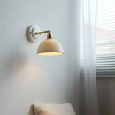 GobekUsa Ceramic Wall Lamp with Pull Chain Switch & Copper Arm, Nordic Modern LED Fixtures