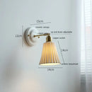 GobekUsa Ceramic Wall Lamp with Pull Chain Switch & Copper Arm, Nordic Modern LED Fixtures